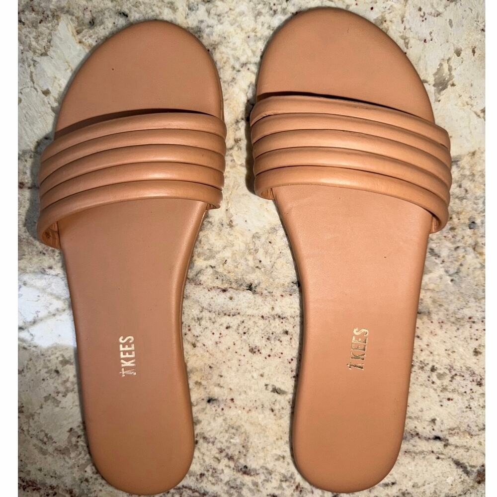 TKEES $100 Serena Slide Sandal Tan (Pout) sz 10 EU 41 EUC